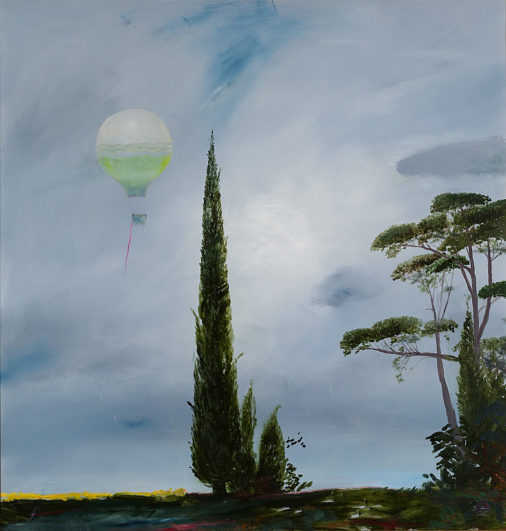 Stefan Caltia Stefan Caltia - Chiparosul, oil on canvas, 110x105, 2018