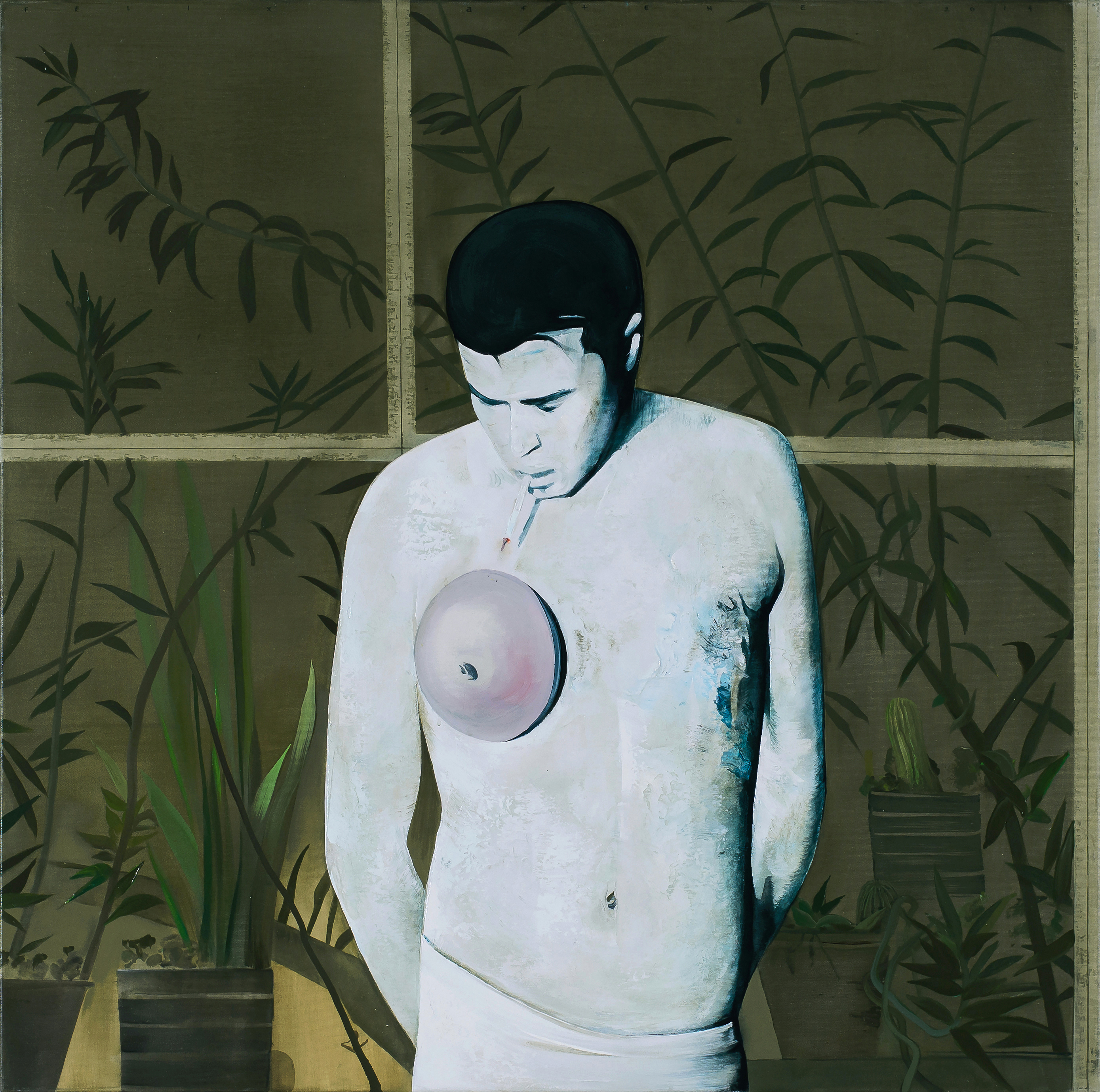 Felix Aftene Felix Aftene - Intimacy, 100 x 100 cm, 2014
