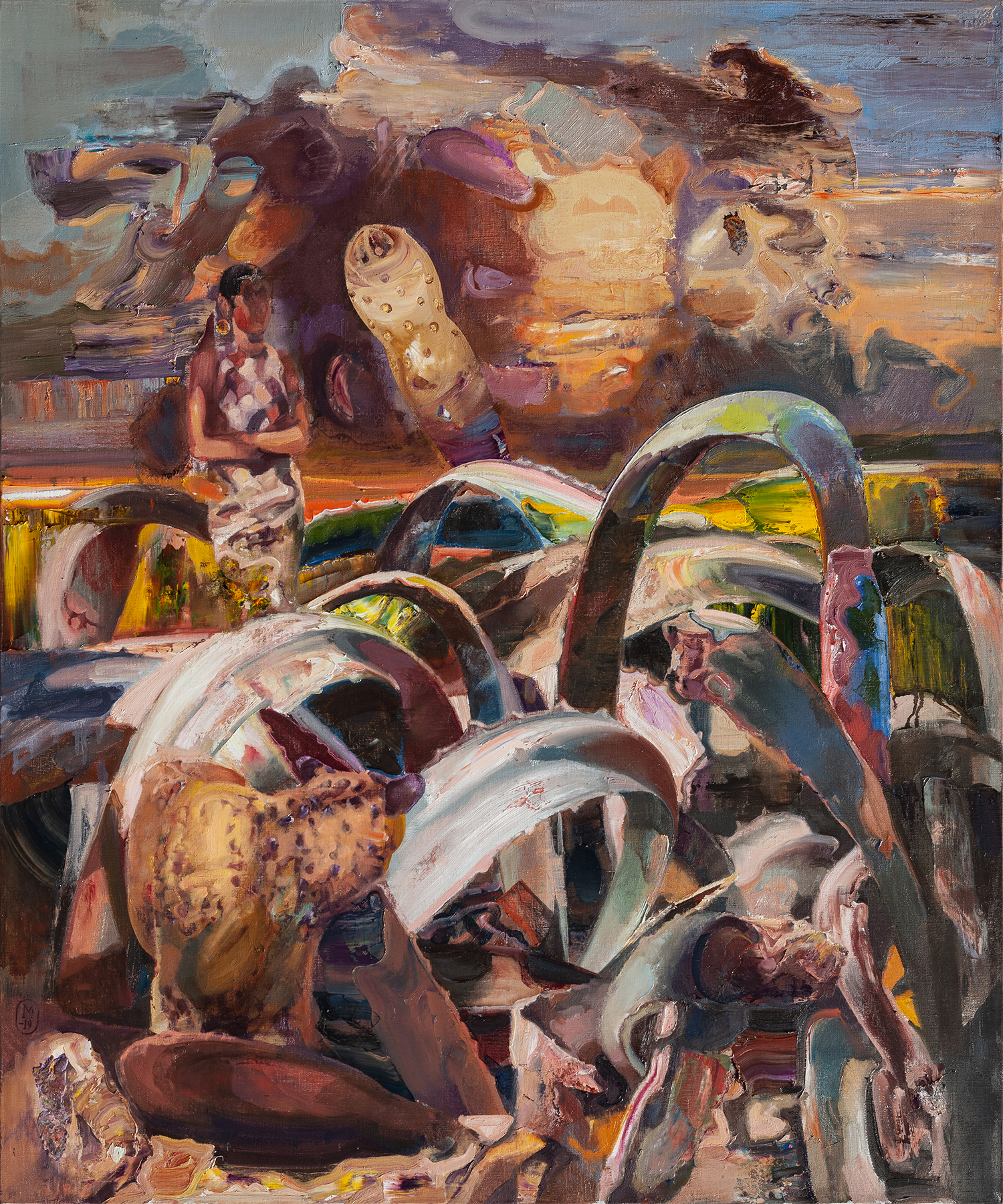 Mircea Novac Mircea Novac - The Road to Las Palmas 7, oil on canvas, 120x100 cm, 2018